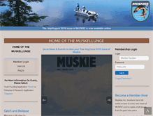 Tablet Screenshot of muskiesinc.org